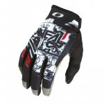Cyklistické rukavice Oneal Mayhem SCARZ Black/White/Red