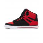 Boty DC PURE HIGH-TOP WC FIERY RED/WHITE/BLACK