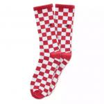 Ponožky Vans CHECKERBOARD CREW II 1PK RED-WHITE CHECK