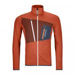 Bunda Ortovox Fleece Grid Jacket Desert Orange