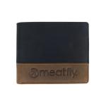 Kožená peněženka Meatfly Eddie Premium, Black/Oak