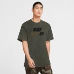Tričko Nike SB TEE LOGO cargo khaki/yukon brown