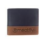 Kožená peněženka Meatfly Eddie Premium, Navy/Brown