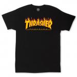 Tričko Thrasher FLAME Logo T-Shirt Black
