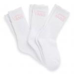 Ponožky Vans CLASSIC CREW WOMENS 3 PACK WHITE/VANS COOL PINK