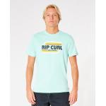 Tričko Rip Curl SURF REVIVAL YEH MUMMA TEE  Washed Aqua