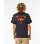 Tričko Rip Curl FADE OUT ICON TEE  WASHED BLACK