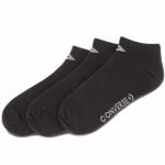 Ponožky Converse 3PP Basic Men low cut, flat knit - Low cut Black/Grey