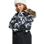 Zimní bunda Roxy SHELTER JK TRUE BLACK BLACK FLOWERS
