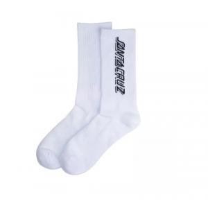 Ponožky Santa Cruz Contra Strip Sock White