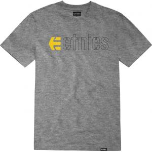 Tričko Etnies Ecorp Tee GREY/YELLOW
