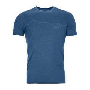 Termo tričko Ortovox 150 Cool Mountain TS Mountain Blue