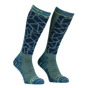 Podkolenky Ortovox Ski Tour Compression Long Socks Mens Deep Ocean