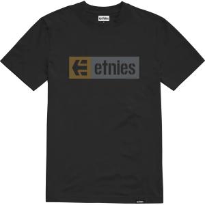 Tričko Etnies New Box S/S Tee BLACK/GUM