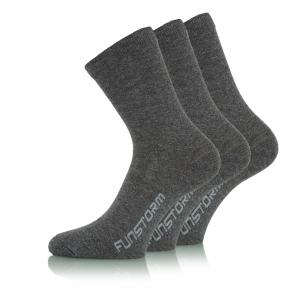 Ponožky Funstorm Kepor 3 pack dark grey