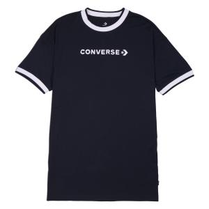 Šaty Converse WORDMARK T-SHIRT DRESS CONVERSE BLACK