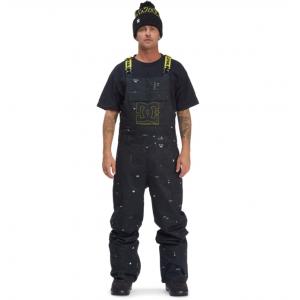 Snowboardové kalhoty DC SW DOCILE BIB BLACK/YELLOW