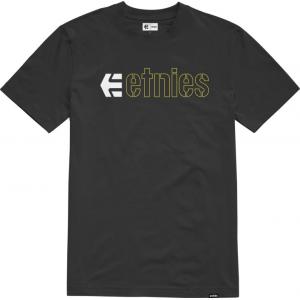 Tričko Etnies Kids Ecorp Tee BLACK/WHITE/YELLOW