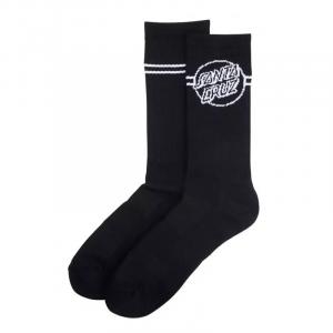 Ponožky Santa Cruz Opus Dot Stripe Socks Black/White