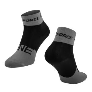 Ponožky FORCE ONE, šedo-černé