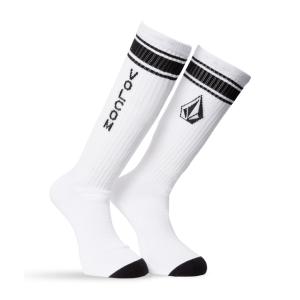 Ponožky Volcom High Stripe Sock Pr White