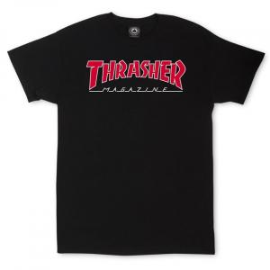 Tričko Thrasher OUTLINED Black