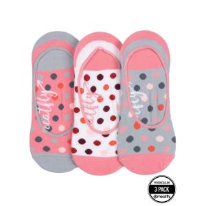 Ponožky Meatfly Low Socks Triple Pack, Grey / Pink