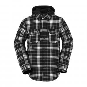 Zimní bunda Volcom Field Ins Flannel Jacket Black