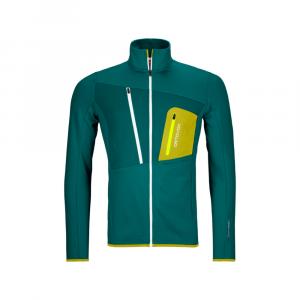 Mikina Ortovox Fleece Grid Jacket  Pacific Green
