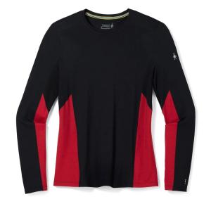 Termo tričko Smartwool M MERINO SPORT L/S CREW black-rythmic red