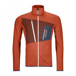 Bunda Ortovox Fleece Grid Jacket Desert Orange