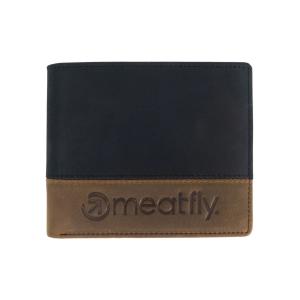 Kožená peněženka Meatfly Eddie Premium, Black/Oak