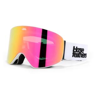 Brýle Horsefeathers EDMOND GOGGLES white/mirror pink