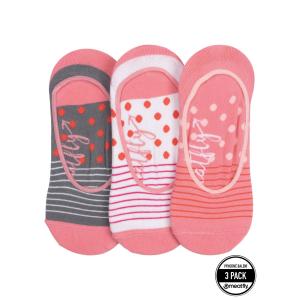 Ponožky Meatfly Low Socks Triple Pack, Pink Stripe