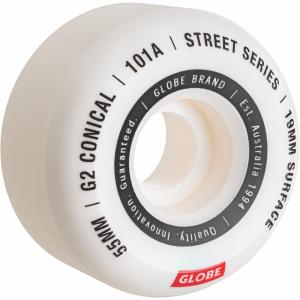 Skateboardová kolečka Globe G2 Conical Street Wheel  White/Essential