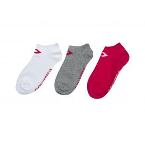 Ponožky Converse 3PP Basic Women low cut, flat knit - Low cut Pink pop/white White/pink pop Lt grey/