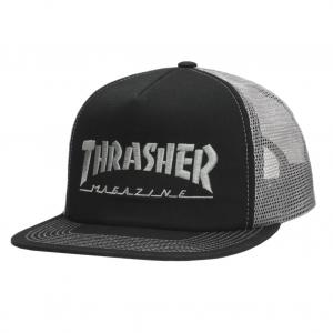 Kšiltovka Thrasher Logo Mesh Embroidered Black/Grey