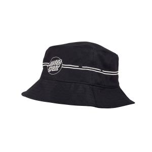 Klobouk Santa Cruz Opus Dot Stripe Bucket Hat Black