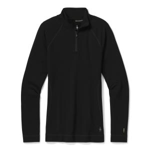 Termo tričko Smartwool W CLASSIC THERMAL MRNO BL 1/4 ZB black