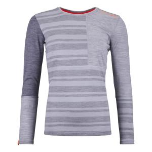 Termo tričko Ortovox Ws 185 RocknWool Long Sleeve Grey Blend