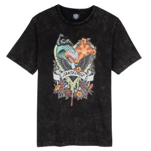 Tričko Santa Cruz Floral Paradise T-Shirt Black Acid Wash