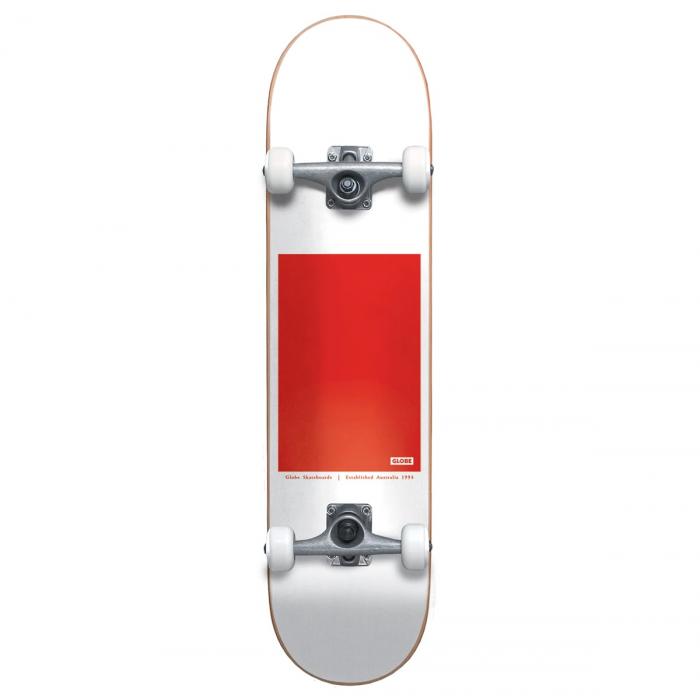 Skateboardový komplet Globe G0 Block Serif White/Red