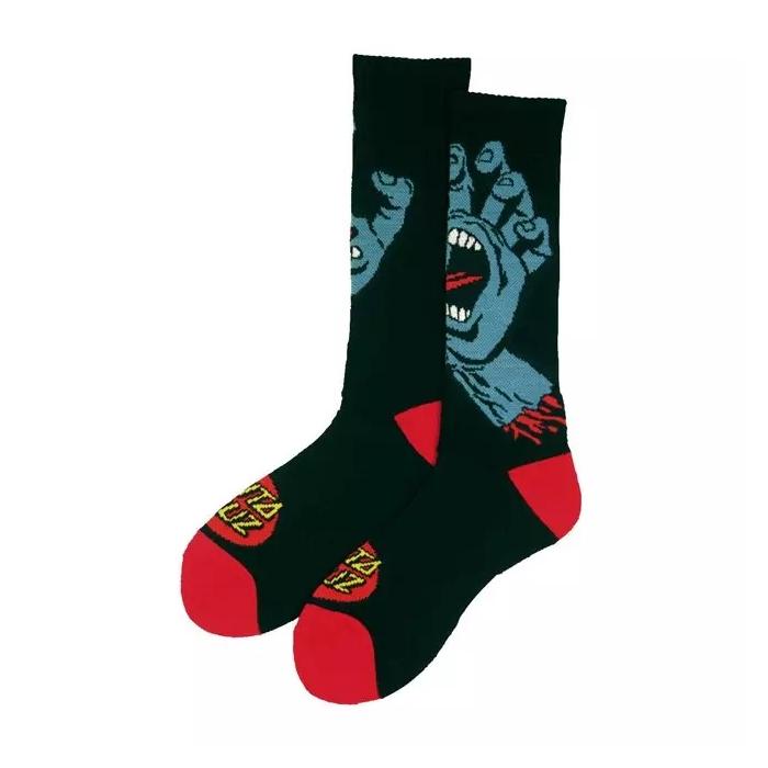 Ponožky Santa Cruz Screaming Hand Sock Black