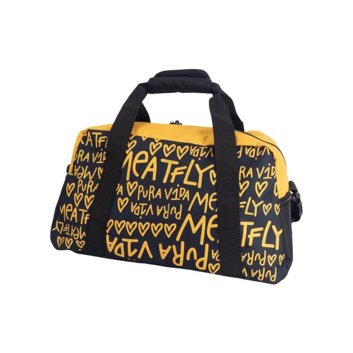 Cestovní taška Meatfly X Pura Vida Mavis, Yellow/Black