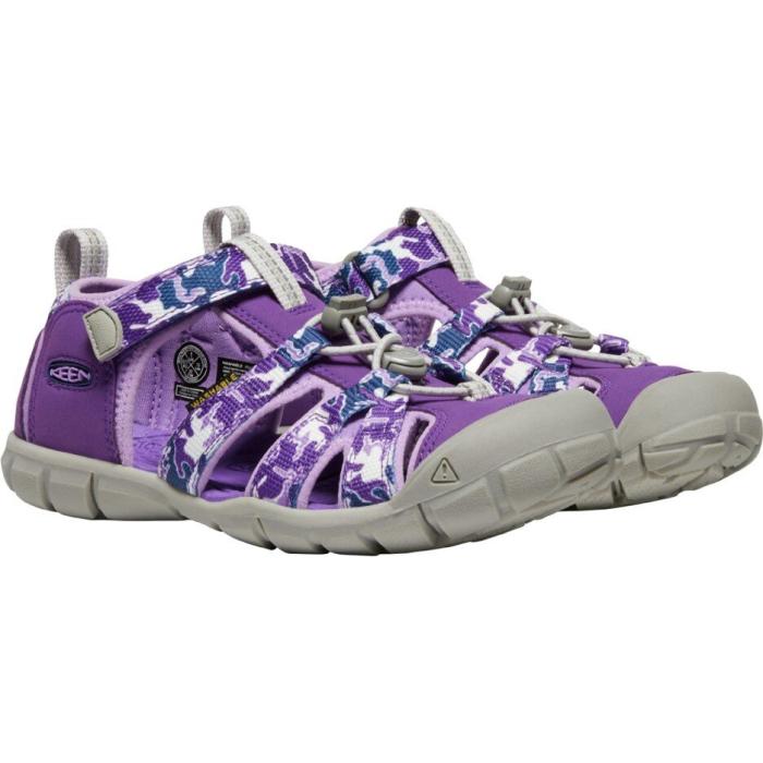 Sandále Keen SEACAMP II CNX YOUTH camo/tillandsia purple