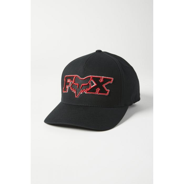 Kšiltovka Fox Ellipsoid Flexfit Hat Black/Red