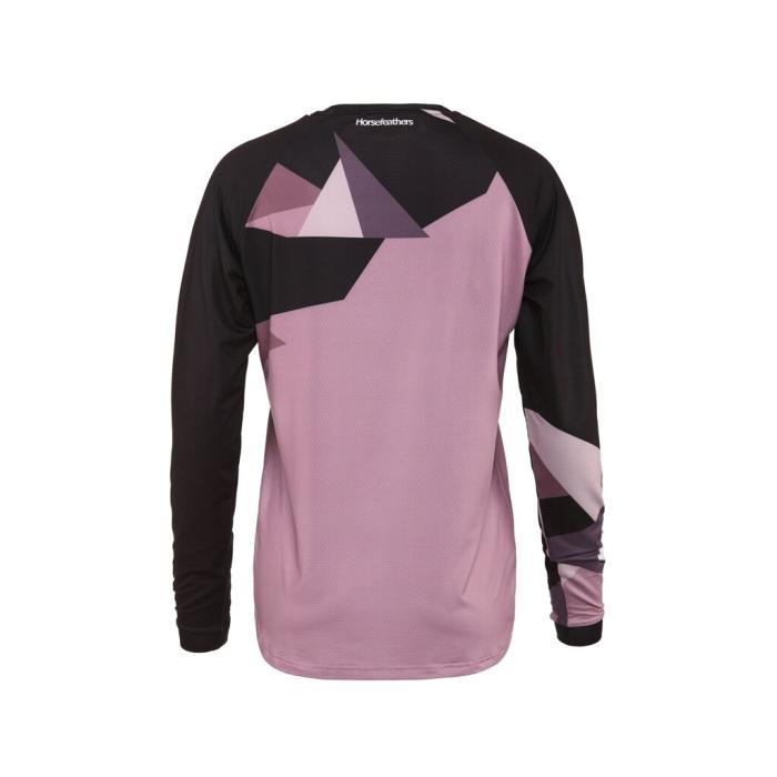 Dres Horsefeathers W QUANTUM L/S BIKE JERSEY orchid polygon