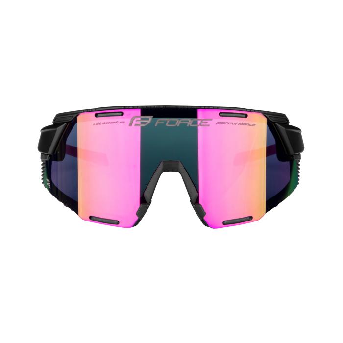 Brýle FORCE GRIP černo-růžové, růžové revo sklo