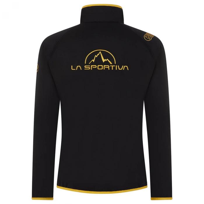 Mikina La Sportiva Promo Fleece Black/Yellow_999100