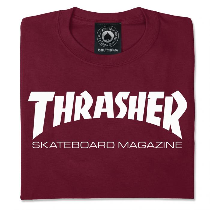 Tričko Thrasher Skate Mag Maroon